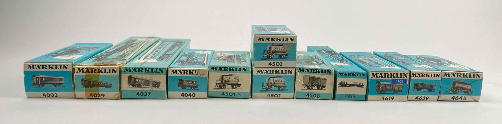 Lot of 11 Marklin Railway Cars (1 of 12)