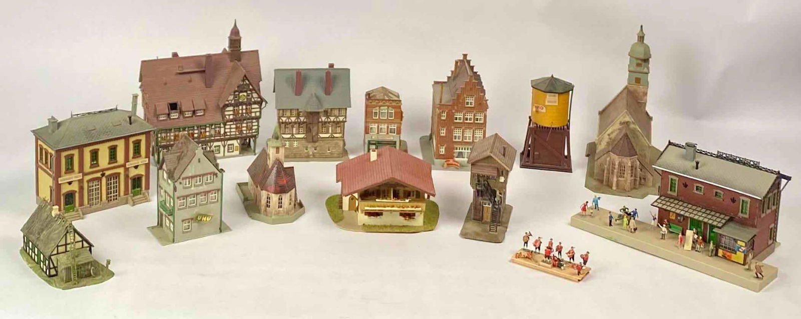 Vollmer, Kibri, Heljan Railway Layout Buildings; and Preiser Traditional Band (1 of 11)