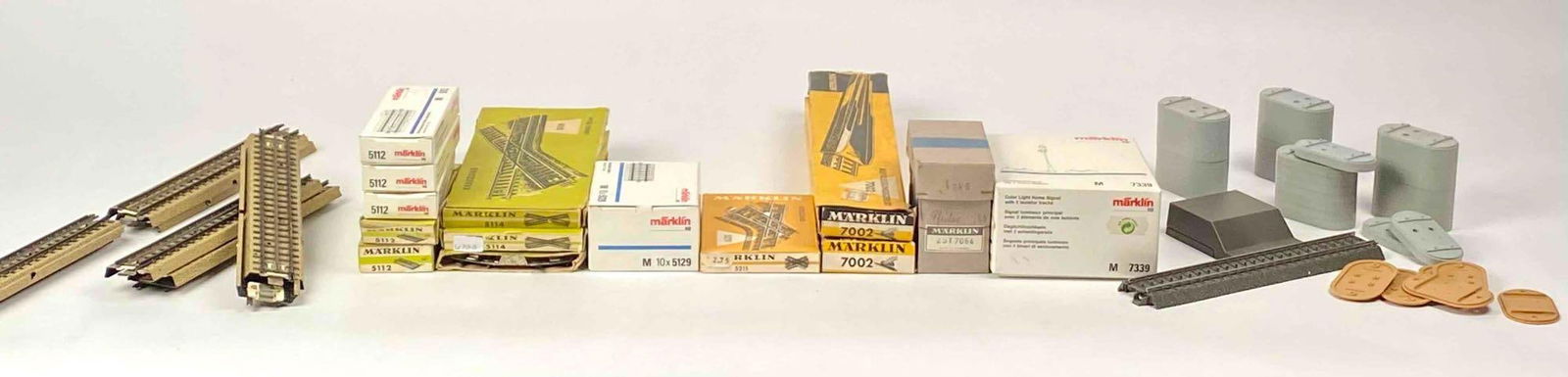 Marklin Tracks, Signal, and Bridge Piers (1 of 12)