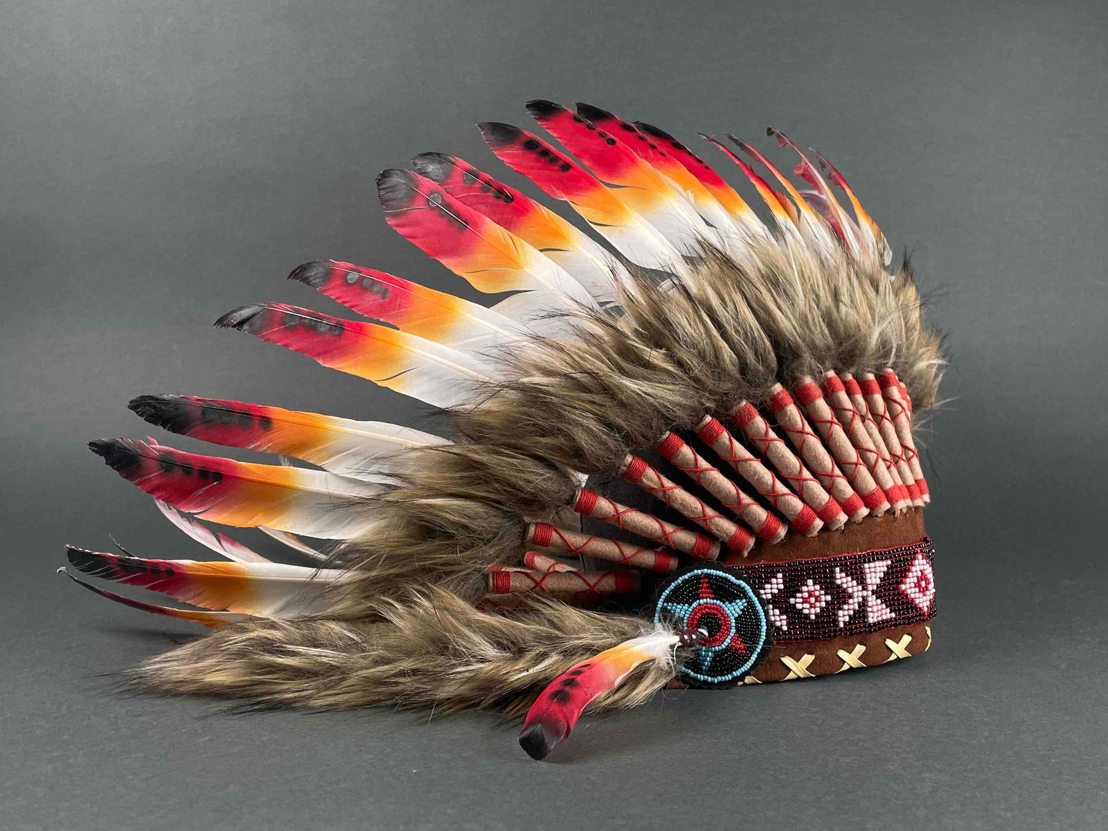 Native American Beaded Head Dress (1 of 12)