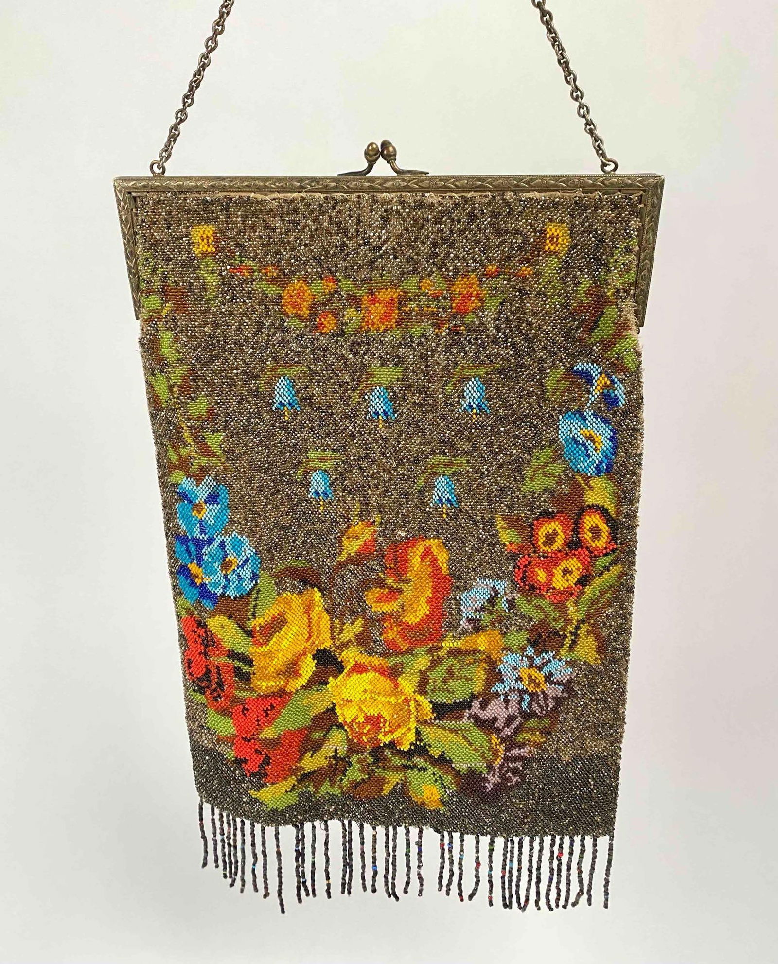 Victorian Antique Glass Beaded Purse (1 of 12)