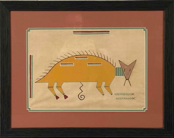 Navajo Memory Painting on Muslin