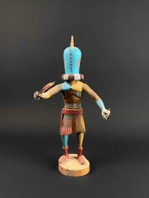 Signed Hopi "Ai Kachina Rattle" Kachina Doll