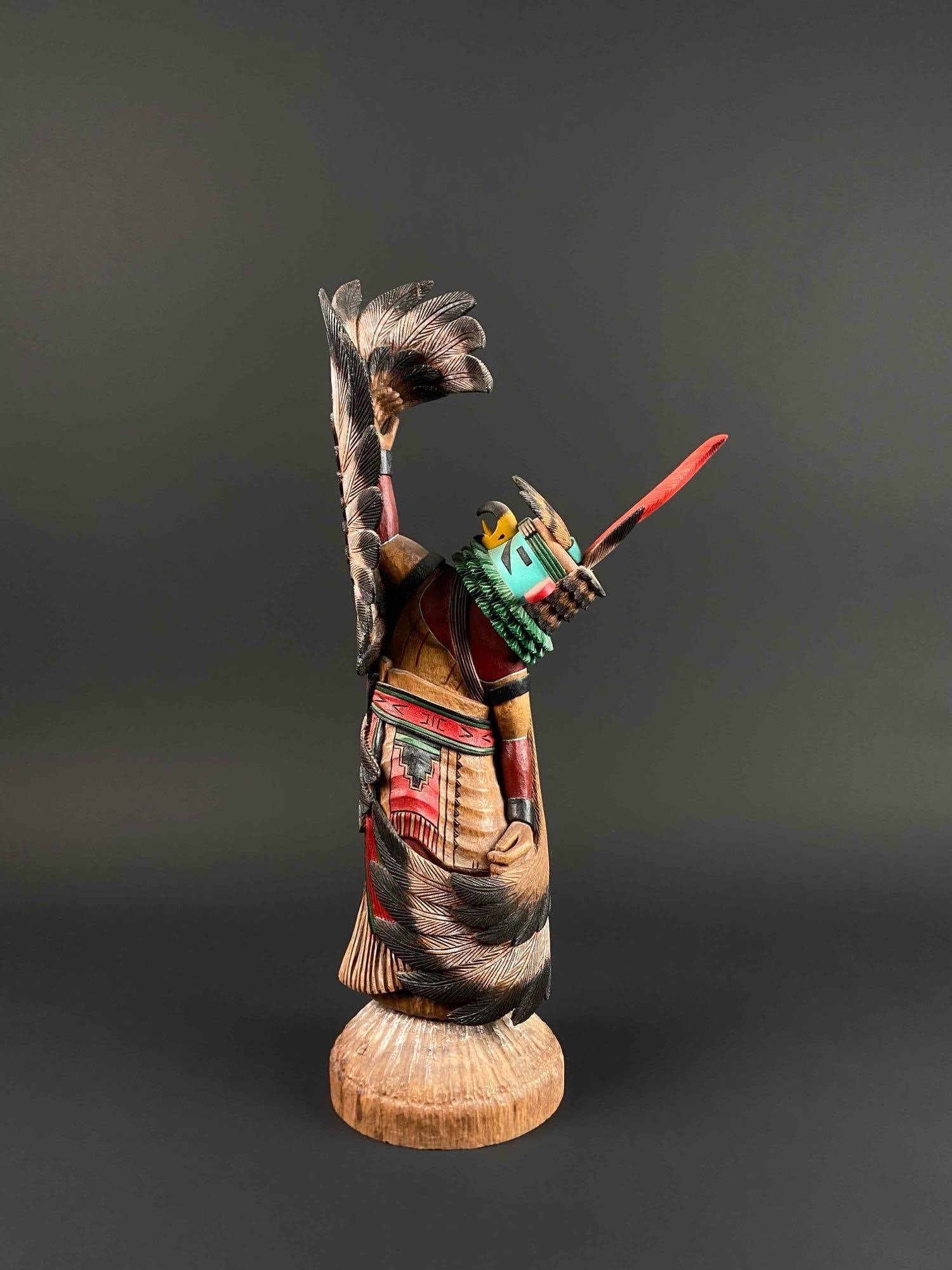 Signed Jimmy Segina Carved Eagle Dancer Kachina (1 of 12)