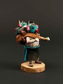 Signed Carved Native American "Morning Star" Kachina Doll (DB)