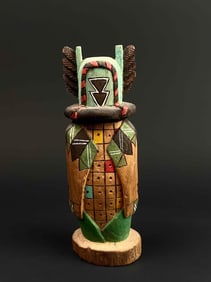 Signed Hopi Eagle Clan "Crow Mother" Kachina Doll (C. Raades, 1997)