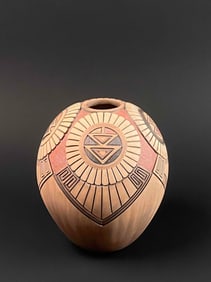 Signed Native American Ceramic Vessel (1985)