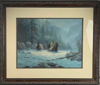 Signed Framed G. Harvey "Boot Top Deep" Reproduction Print
