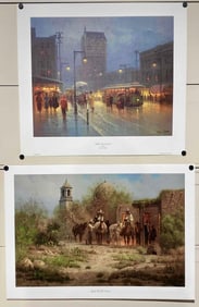 Two Signed G. Harvey Original Reproduction Prints (COA)