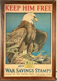 Original Charles Livingston Bull "Keep Him Free" WWI c. 1918