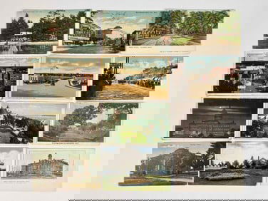 132 Early to Mid Twentieth Century Michigan Photo Post Cards