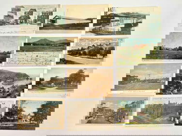 59 Antique Early Twentieth Century American Travel Photo Post Cards