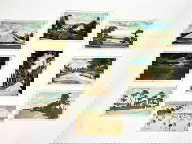 61 Early to Mid Twentieth Century Florida Travel Photo Post Cards