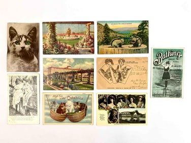 56 Early to Mid Twentieth Century Travel Post Cards