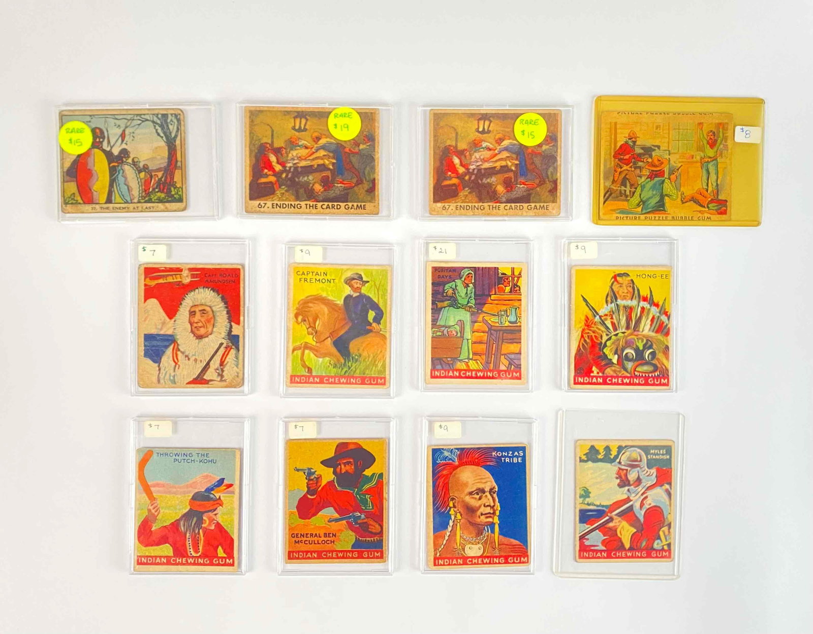 Vintage Trading Cards (Indian Chewing Gum, Schutter Johnson Candy , Pirate's Picture Bubble Gum) (1 of 11)