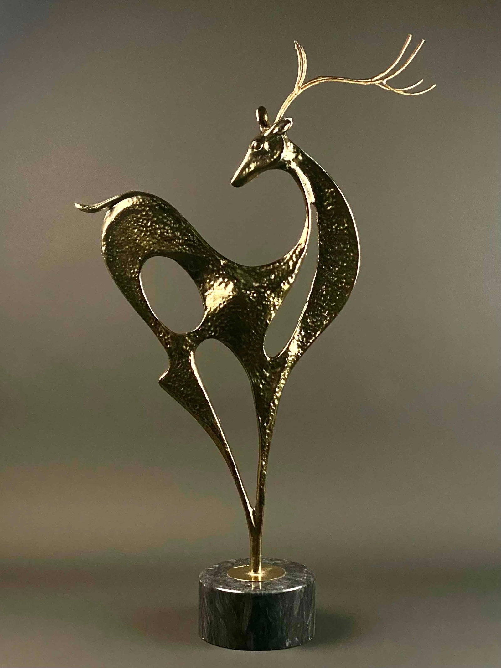 Curtis Jere Mid Century Modern Deer Sculpture (USA, 1910-2008) (1 of 12)