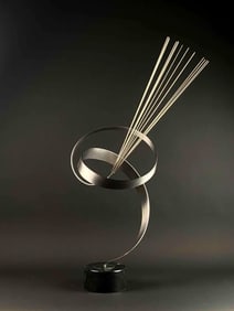 Curtis Jere Mid Century Kinetic Steel Sculpture (USA, 1910-2008)