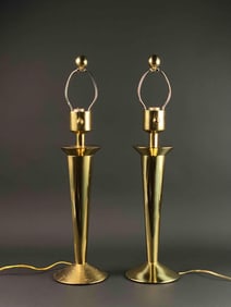 Pair of Northbrook Stiffel Brass Lamps