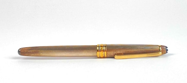 18K and Sterling Silver Gold Montblanc Meisterstuck Fountain Pen