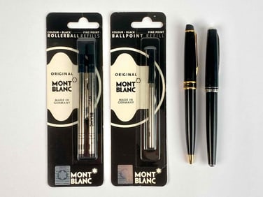 Mont Blanc and Waterman Ballpoint Pens and Refills