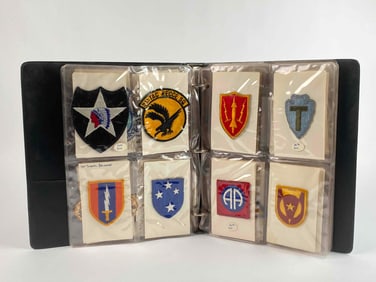 Album Collection of Army, Military, and Apollo Mission Patches