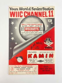 Signed 1960 Pittsburgh Pirates Scorecard and Program Ephemera (Aaron, Schoendienst, Dressen, Torre)