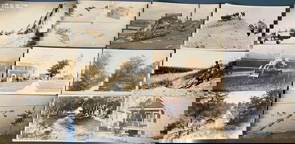 Sixty-one Early 1900s Americana Vintage Photo Post Cards