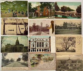 One Hundred and Five Early 1900s Americana Vintage Post Cards