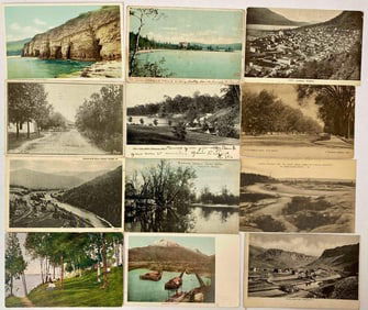 156 Early 1900s Americana and International Vintage Post Cards