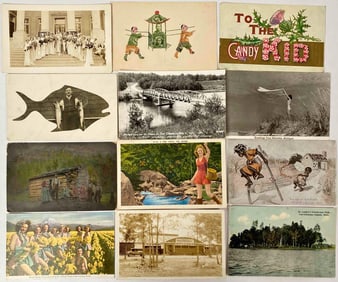 22 Early 1900s Americana Vintage Post Cards