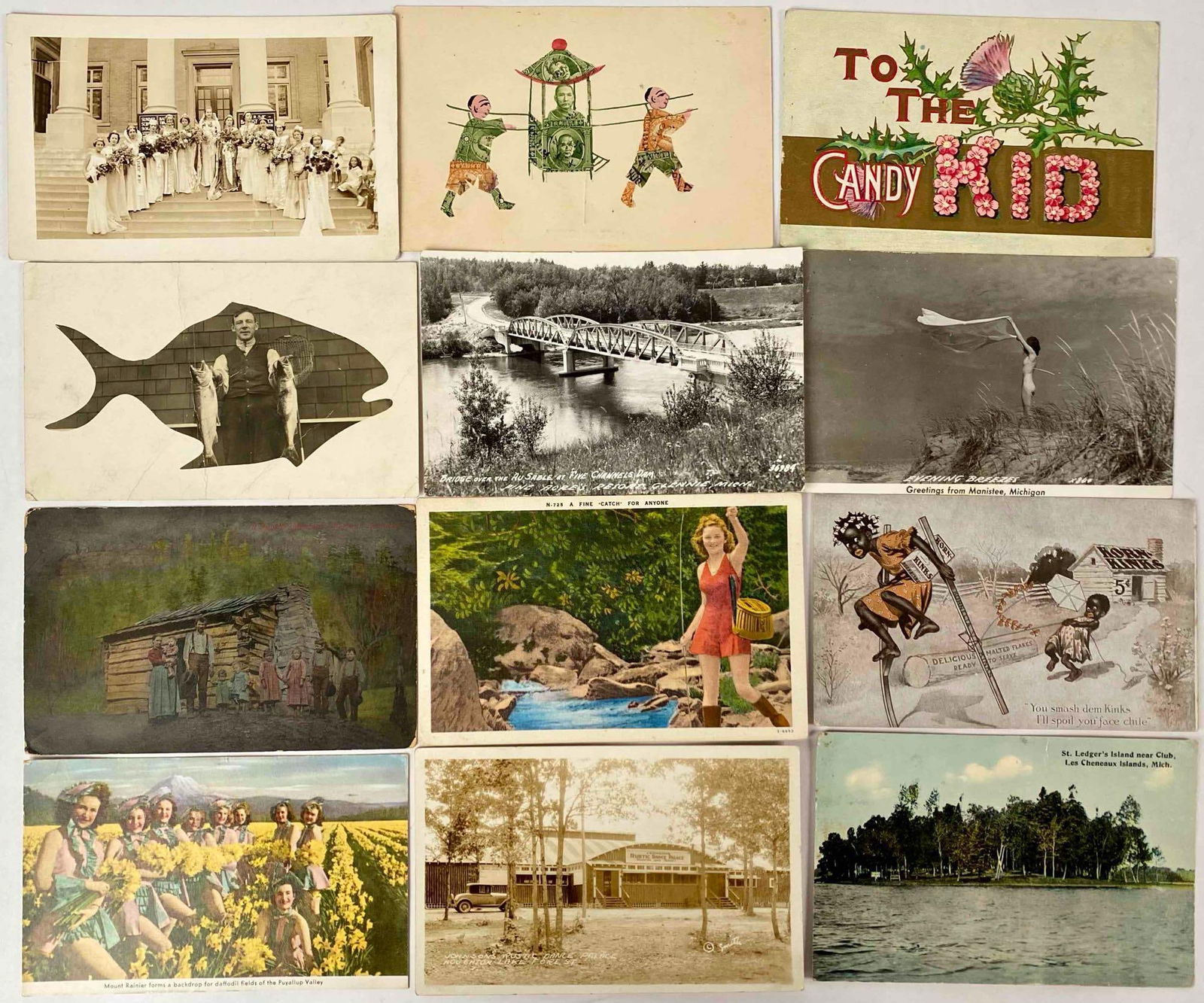 22 Early 1900s Americana Vintage Post Cards (1 of 12)