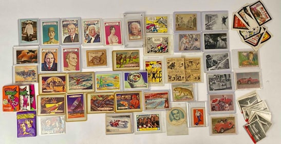 79 Vintage Trading Cards (Topps, Leaf, James Bond, Gum Inc., Marvel Comics, DC Comics)