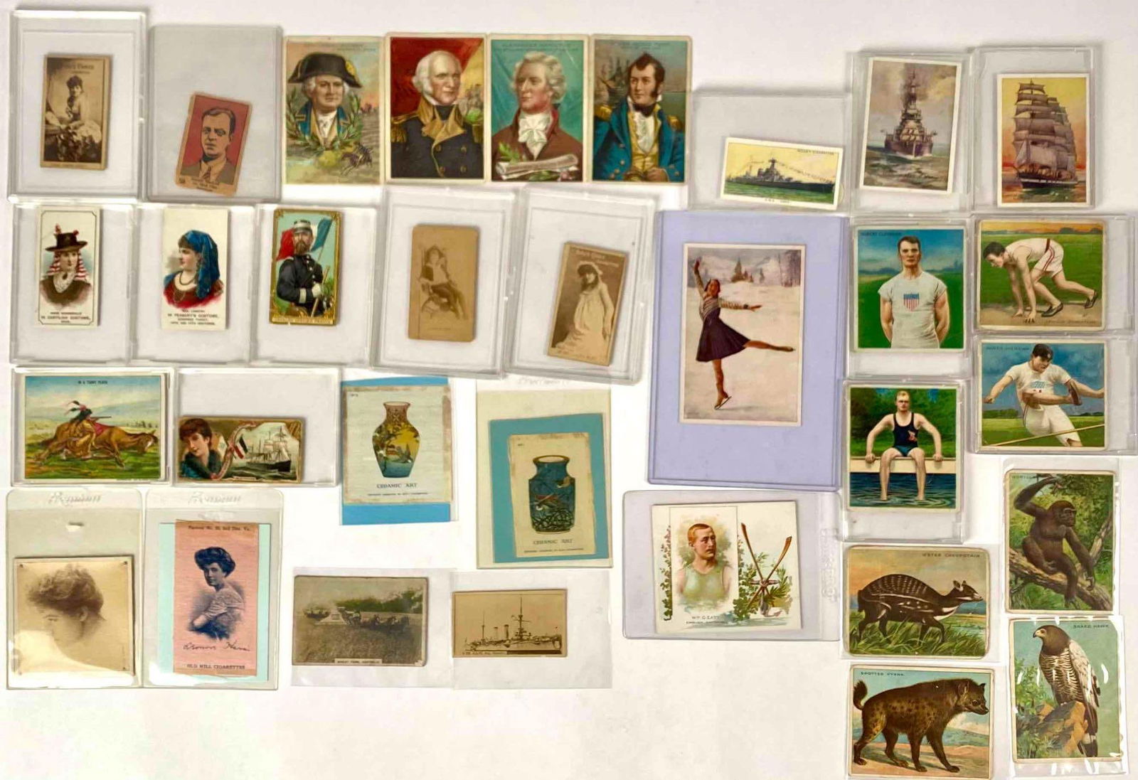 32 Vintage Cigarette and Tobacco Cards (Hassan, Mecca, Tolstoi, Allen & Ginter, Lanella, Duke's) (1 of 10)