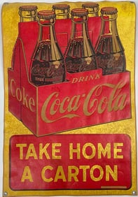 Coca Cola "Take Home a Carton" sign