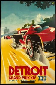 Vintage Detroit Grand Prix XIV, June 9 - 11, 1995 Framed Poster