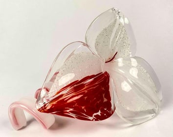 Murano Glass Lily Sculpture