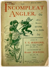 "Incompleat Angler," by Izaak Walton, Paperback Book, Published in 1887