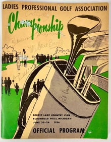 Autographed Ladies Professional Golf Association Official Program, 1956