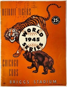 World Series Official Program, Detroit Tigers vs Chicago Cubs, 1945