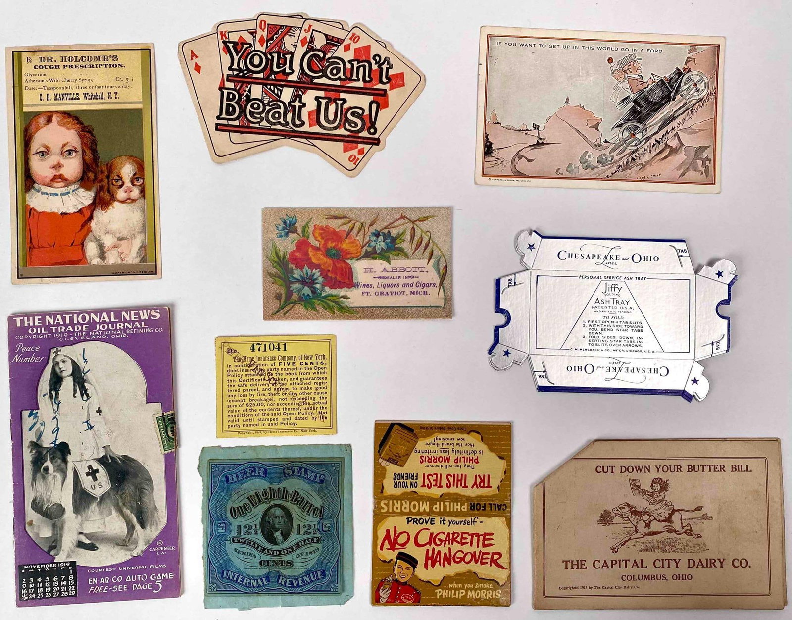 Lot of Ephemera Americana (Post Cards, Labels, and Misc Paper Products) (1 of 12)