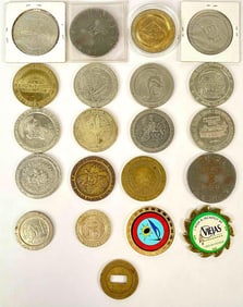 21 Metal Casino Tokens
