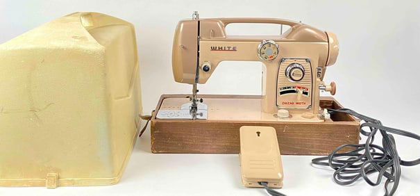Vintage White Brand Electric Sewing Machine