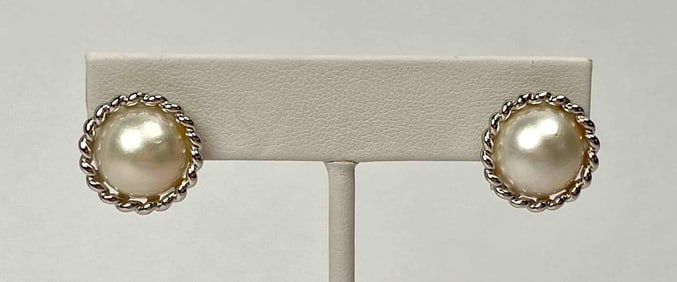 Sterling Silver Cultured Pearl Post Earrings