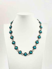 Sterling Silver and Turquoise Necklace