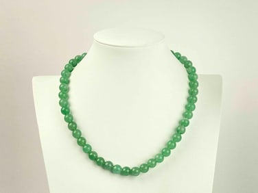Beaded Green Aventurine Necklace