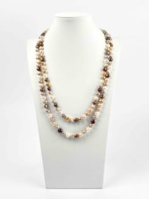 Hand Knotted Freshwater Baroque Pearl Necklace