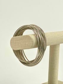 Sterling Silver Interlocking Bangles