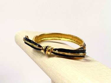 Pauline Rader Enamel Bow Bracelet