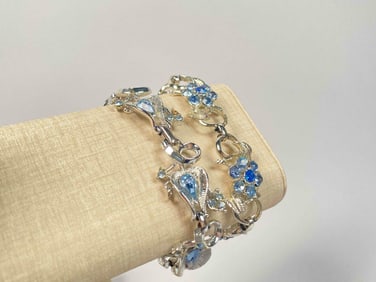 Pair of Coro Rhinestone Bracelets