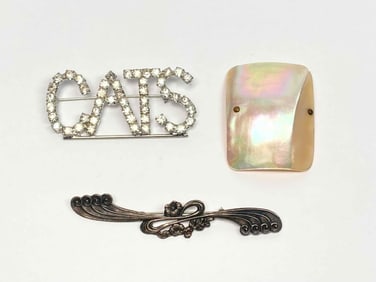 Three Decorative Brooches